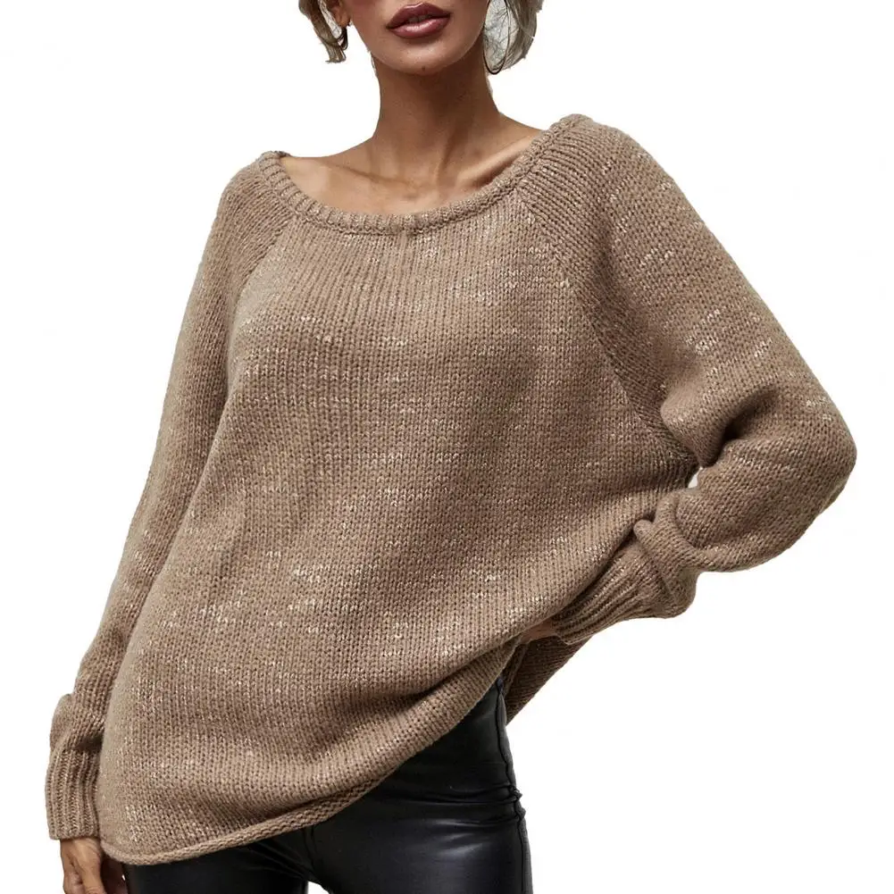 

Осень-зима 2021, женские свитера с длинным рукавом, пуловеры, свободный женский джемпер с круглым вырезом для повседневного ношения