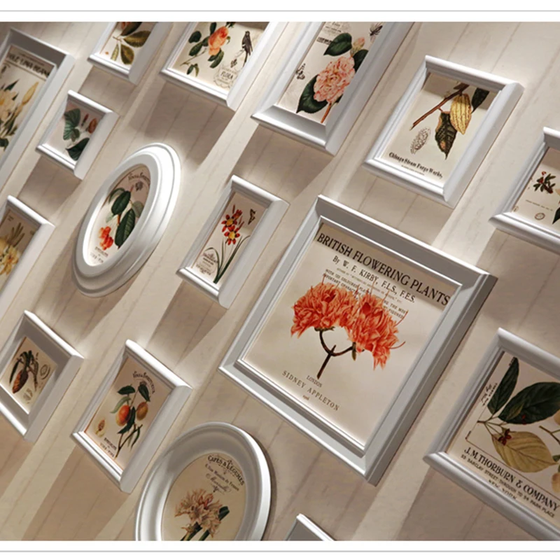 Самые разные цвета 16 шт. деревянная рамка для фотографий набор средиземноморский