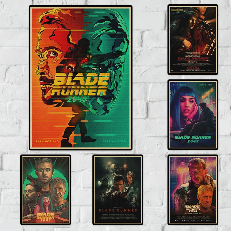 Винтажный бегунок лезвия из фильма 2049 Высококачественная Настенная Наклейка