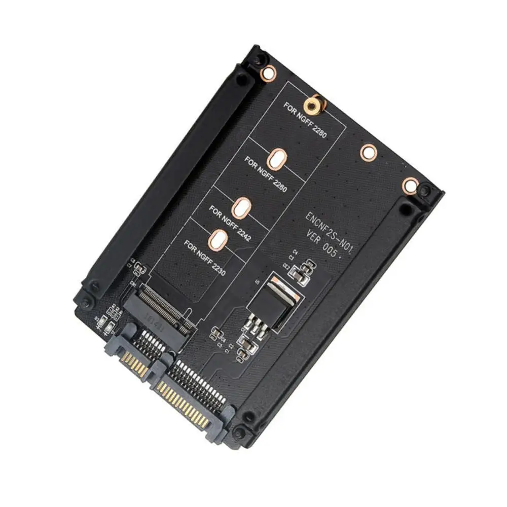 Металлический Чехол B+ M ключ M.2 NGFF SSD до 2,5 дюймов SATA 6 ГБ/сек. адаптер карта с корпусом разъем M2 адаптер NGFF с 5 винтами