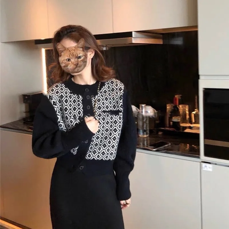 

Свитер в японском ретро-стиле, кардиган, Женская Осенняя Новинка 2021, свободная Милая повседневная короткая верхняя одежда в западном стиле ...