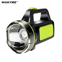wakyme 500m 6000mah camping lantern spotlight waterproof flashlight searchlight usb rechargeable work light portable torch