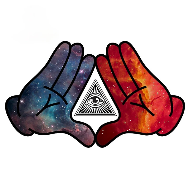 

Dawasaru for Eye of Providence Car Sticker PVC Car Wrap Motorcycle Helmet Waterproof Personality 3D Graphics Fine Decal,13cm*8cm