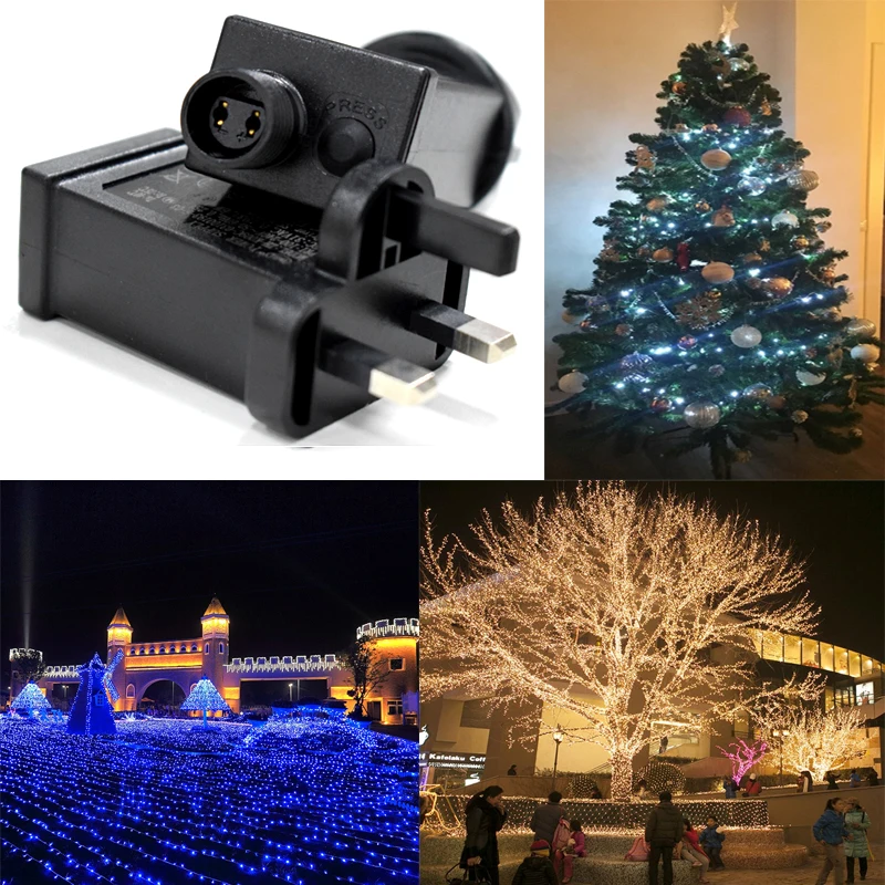 Адаптер питания IP44 Водонепроницаемый Импульсный источник световая гирлянда