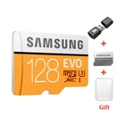 SAMSUNG EVO Plus желтая карта памяти Micro SD, класс 10, 128 ГБ, 32 ГБ, 64 ГБ, 256 ГБ