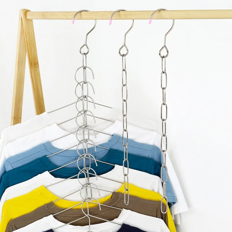 

Stainless Steel Clothesline Rope Hanging Clothesline Wardrobe storage chain Laundry Hanger Clothes Dryer rope