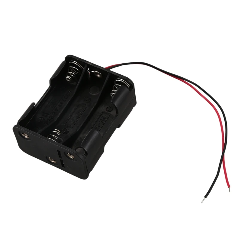 15 см провода двухслойные черный пластик 6x1 5 V корпус держатель для батарей аа| |