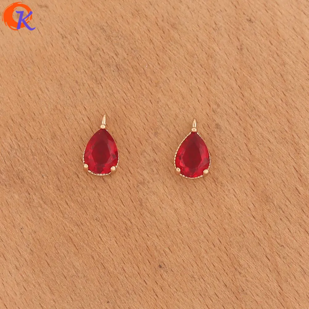 

Cordial Design 100Pcs 6*11MM Jewelry Accessories/DIY Earrings Making/Pendant/Hand Made/Jewelry Findings Component/Crystal Charms