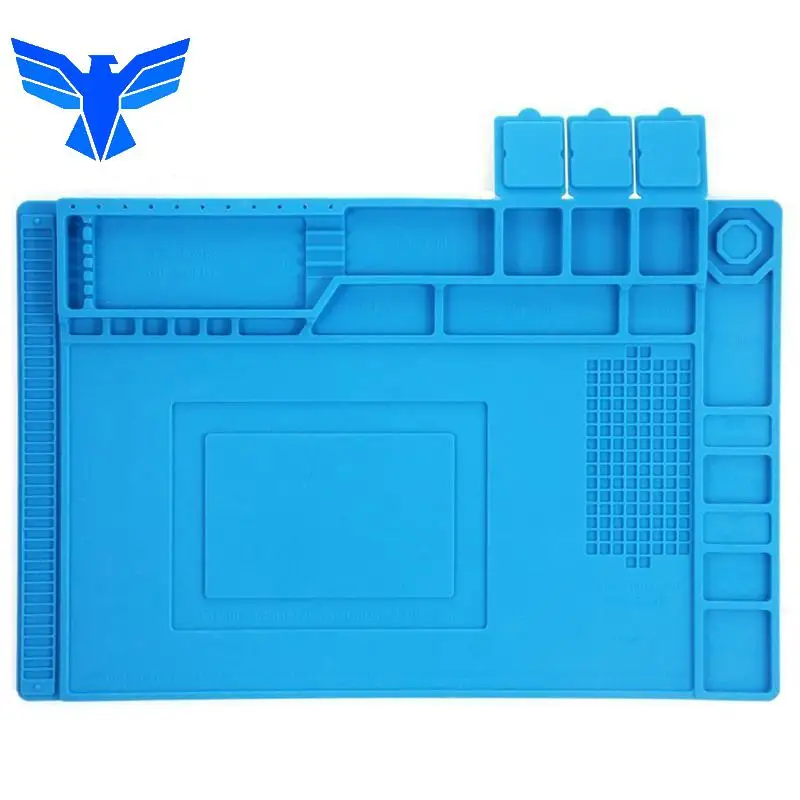 

Magnetic Silicone Pad Heat Insulation High Temperature Resistant Anti-scalding MatRepair Workbench Soldering Iron Welding Table