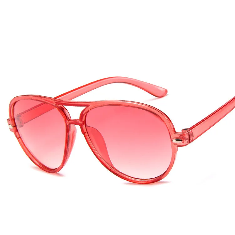 Новые очки детские модные большие рамки Пилот солнцезащитные для девочек и