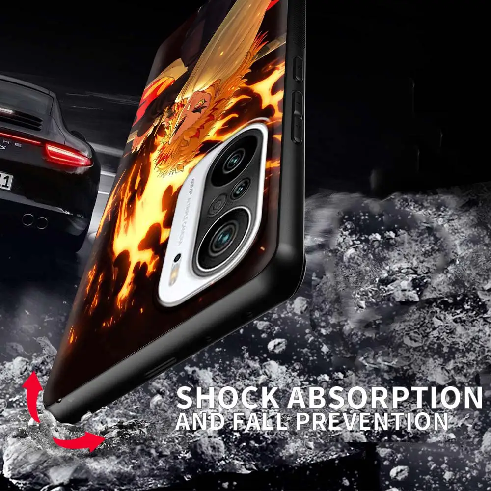 

Anime Cartoon Demon Blade Cover For Xiaomi Redmi Note 9S 9 10 8T 8 7 9C 9A 8A 7A K40 Pro Plus Luxury Soft Back Mobile Phone Capa