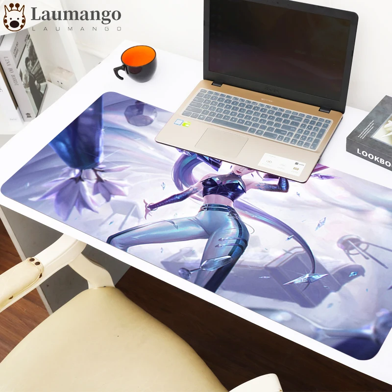 

DIY custom Game mouse pad Large size custom rubber game large mouse pad LOL KDA