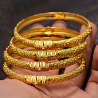dubai gold color queen crown braceletbangles for women girl islam muslim arab middle eastern wedding copper jewelry bangle