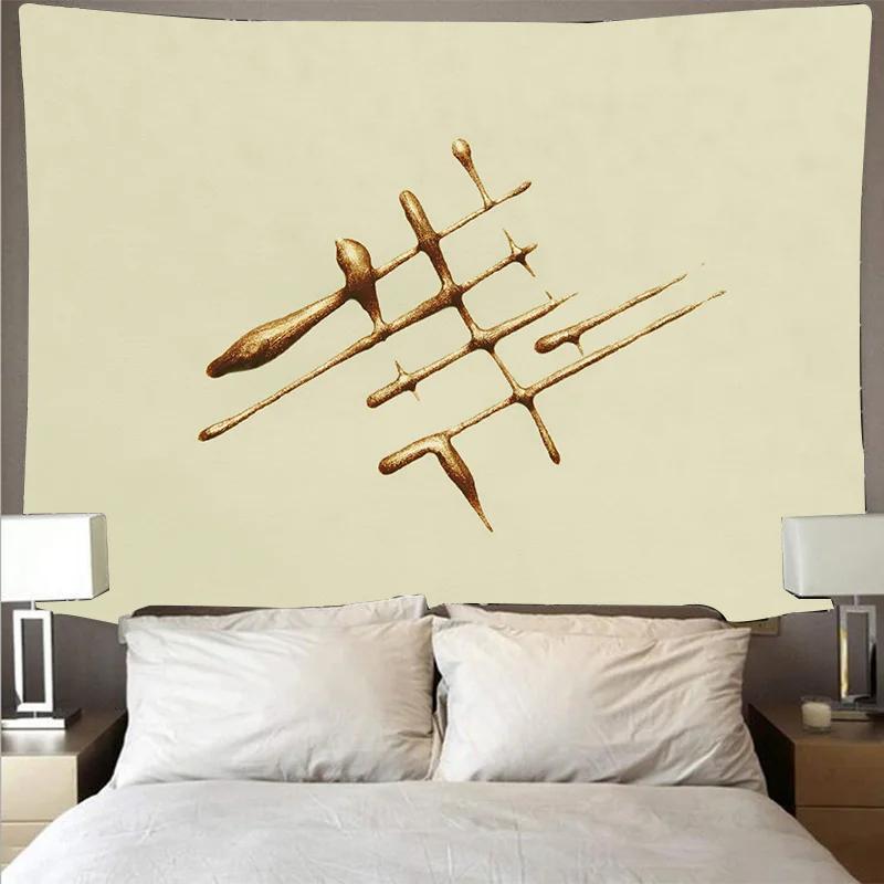 Золотая краска окрасочная линия Большой художественный человек психоделический