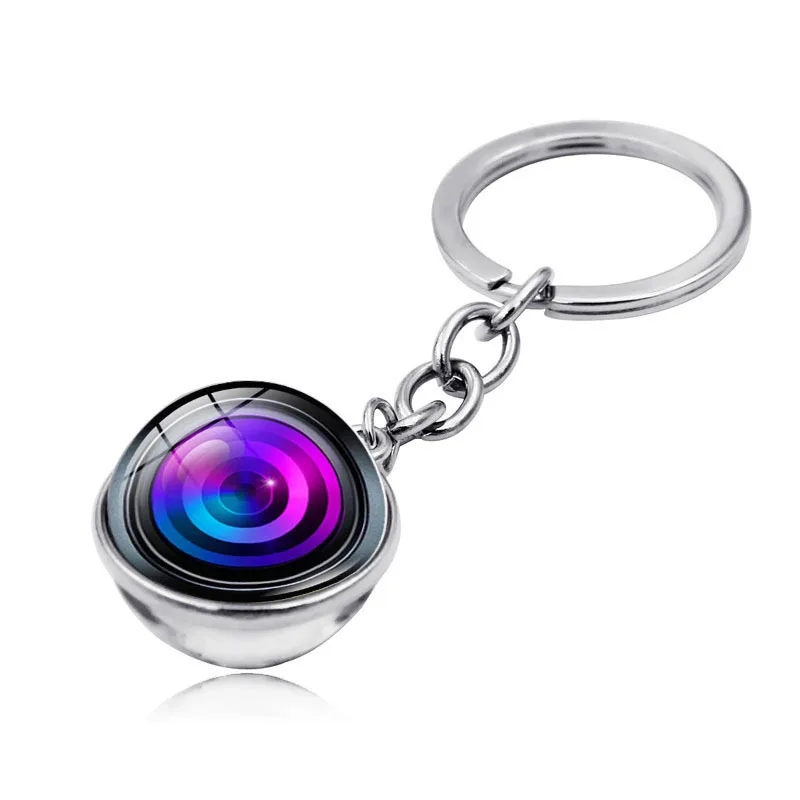 Серебряные аксессуары ювелирные изделия с объективом камеры стеклянный шар
