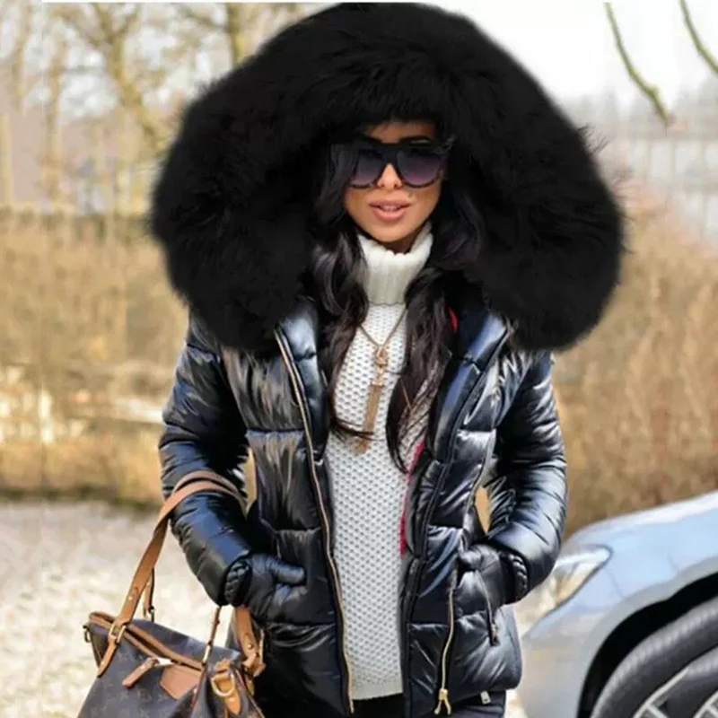 2022 Women's Autumn Winter New European Beautiful Cotton Padded Jacket Down Coat Short Style Classic Femme Girls Clothes Wear