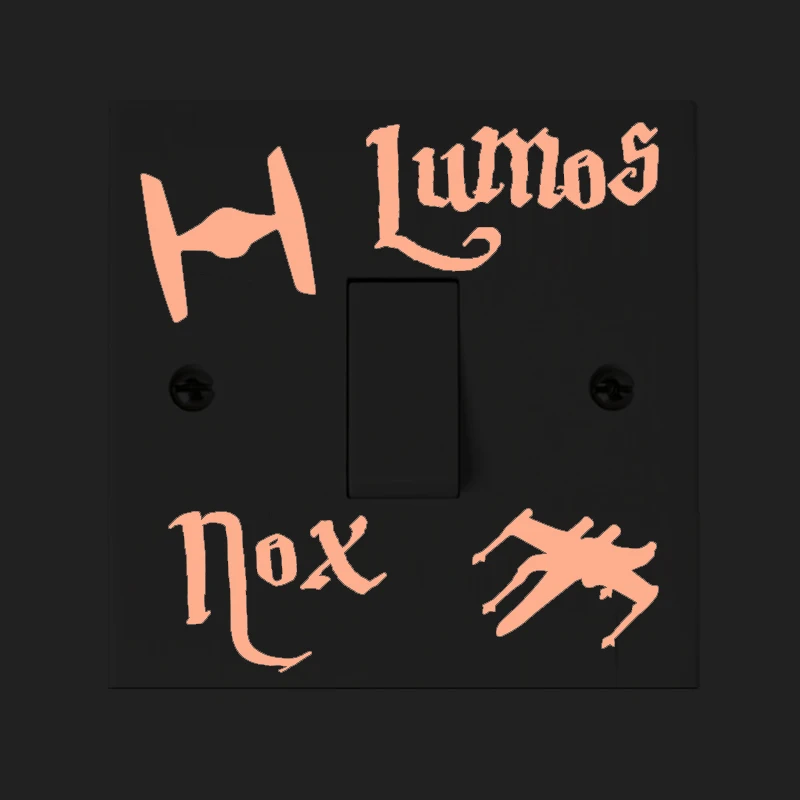 Мультфильм DIY Lumos nox люминесцентный Переключатель стикер светится в темноте звезда Наклейка на стену s для детской комнаты украшение домашний декор