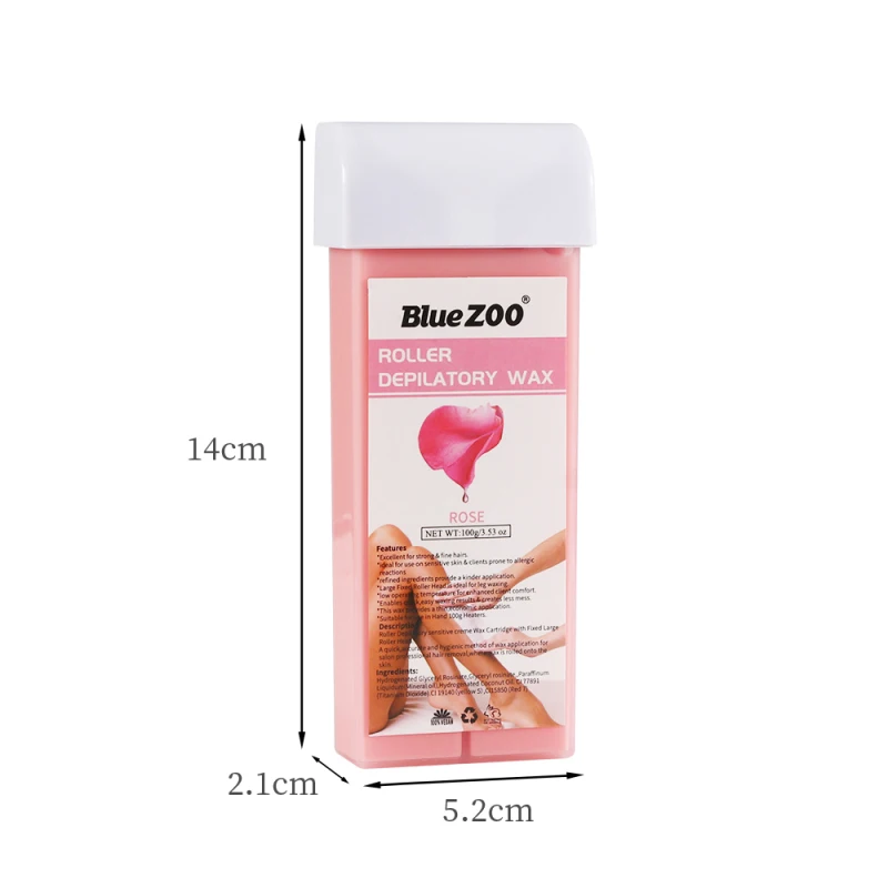 

100g Hair Removal Beeswax Natural Green Tea Aloe Extracts Depilatory Beeswax Strips Nourish Skin Gently Depilatory Wax TSLM2