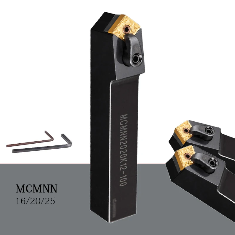 

MCMNN MCMNN1616 H12-80 MCMNN2020K12-100 MCMNN2525M16-80 CNC Carbide External Turning Tool Holder Lathe Cutting Machine Tools Set