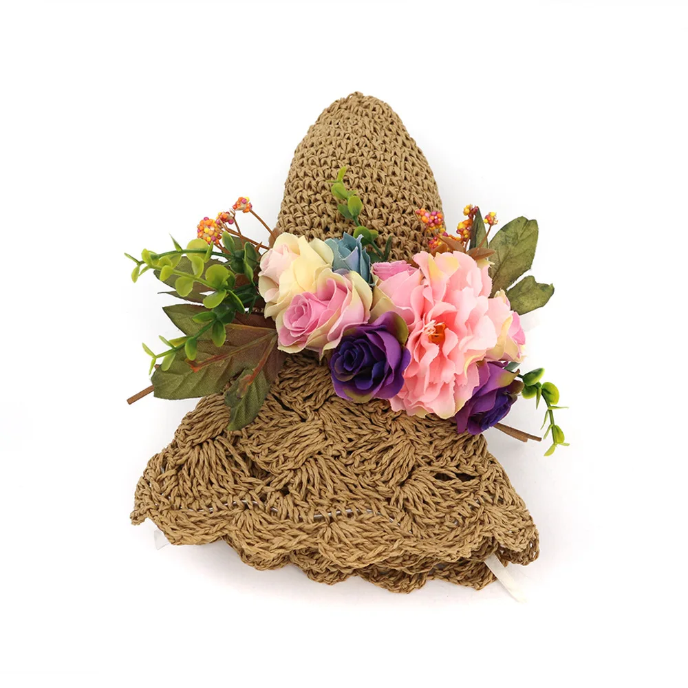 

summer straw hat women big wide brim lower beach hat sun hat sun block UV protection panama hat bone chapeu feminino AD0760