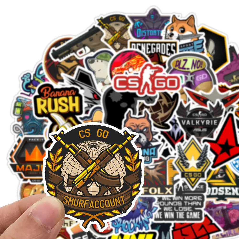 50 шт. животное персонаж стрельба Cs игра стикер Diy чемодан СКЕЙТБОРД гитара