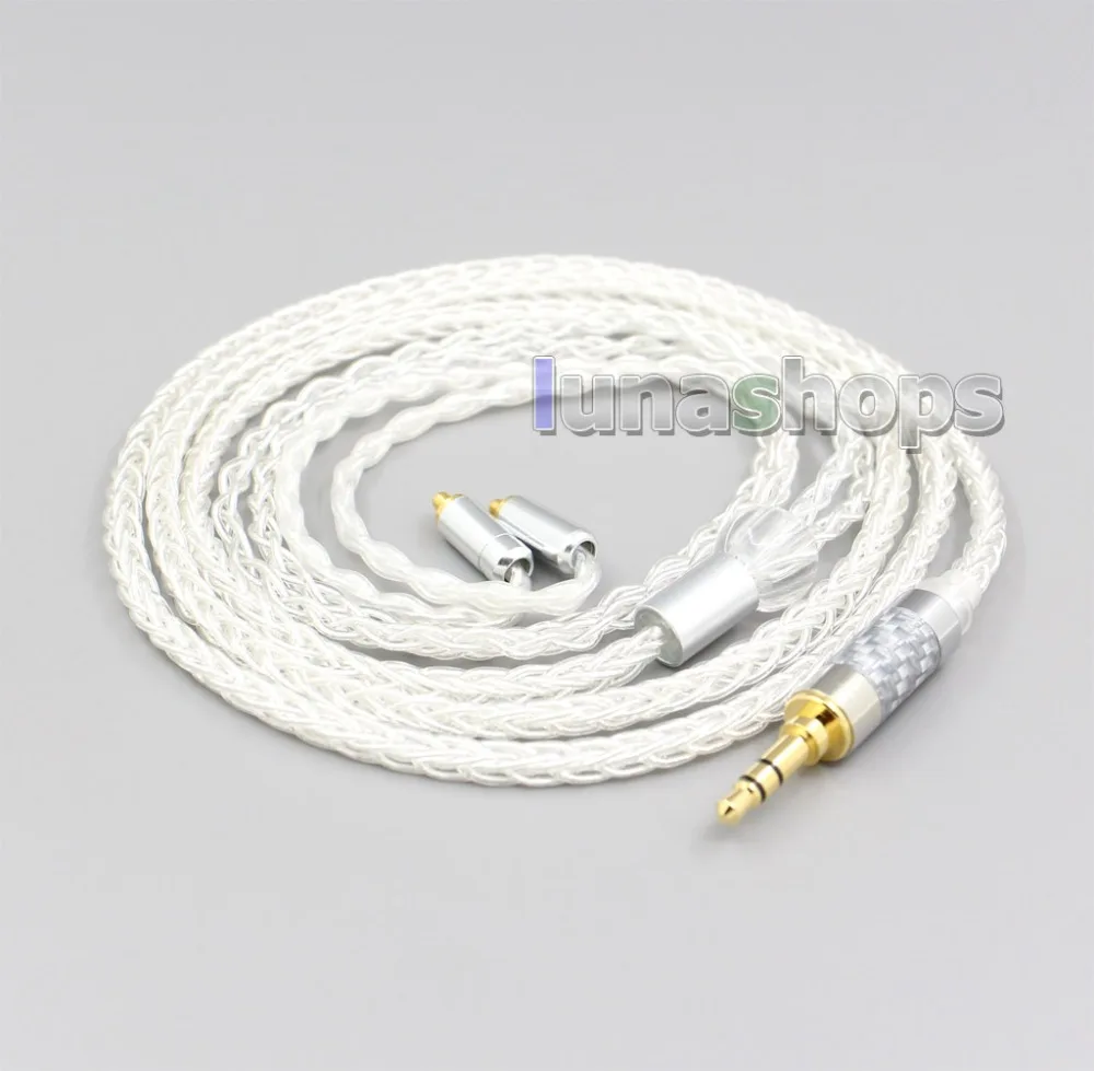 LN006576-Cable de auriculares OCC Chapado en plata de 8 núcleos, 2,5mm, 4,4mm, para Astell & Kern AK T8ie MKII T9ie Xelento