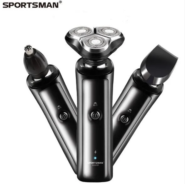 Бритва электробритва 3 в 1 для мужчин сухого и влажного бритья триммер бороды