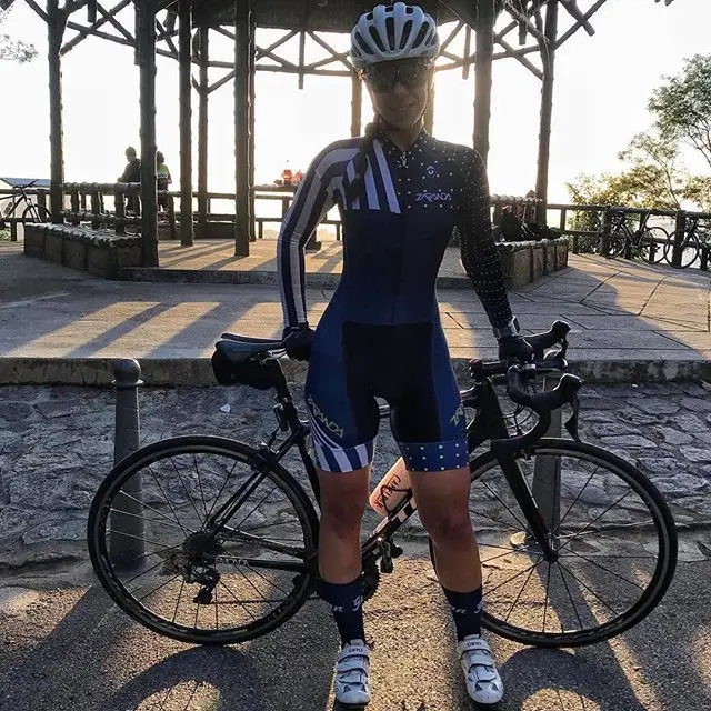 skinsuits 3 Frenesi, Осенний триатлонный костюм для женщин, комплект с длинными рукавами для велоспорта, боди, комбинезон Ropa Ciclismo Mujer Skinsuit Speedsuit - Цвет: skinsuits 3