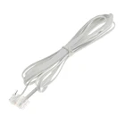 3 м телефонный провод, телефонный шнур RJ11 6P2C, соединительный кабель для стационарного телефона, широкополосный, для кошекразветвитель, факсимильный аппарат, 2 ядра