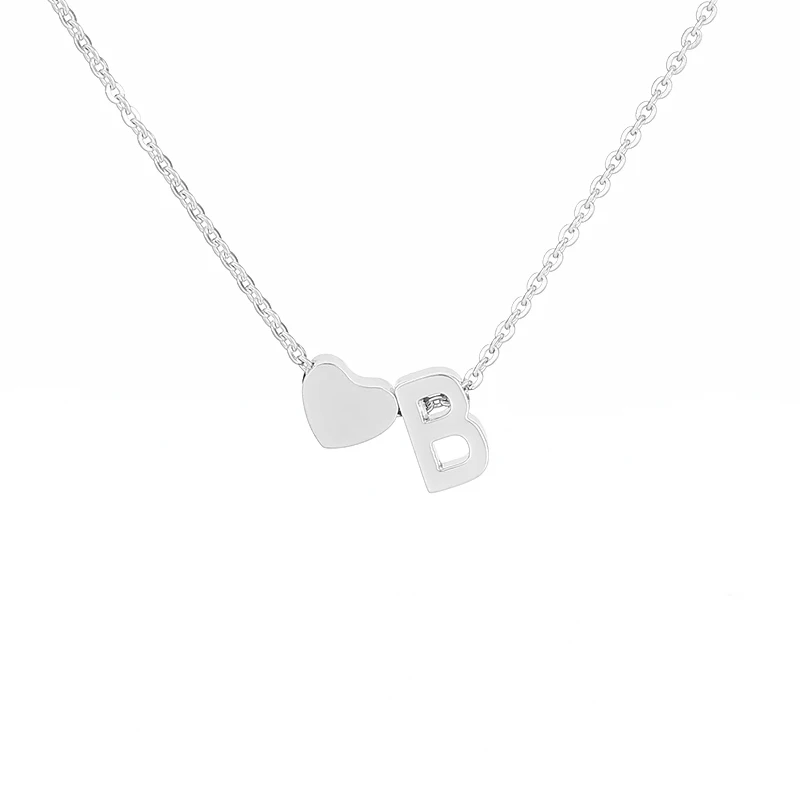 Initial Pendants Gold Necklaces Fashion Letters Necklace Name Jewelry Women Men Accessories Girlfriend Lover Couple Gift | Украшения и
