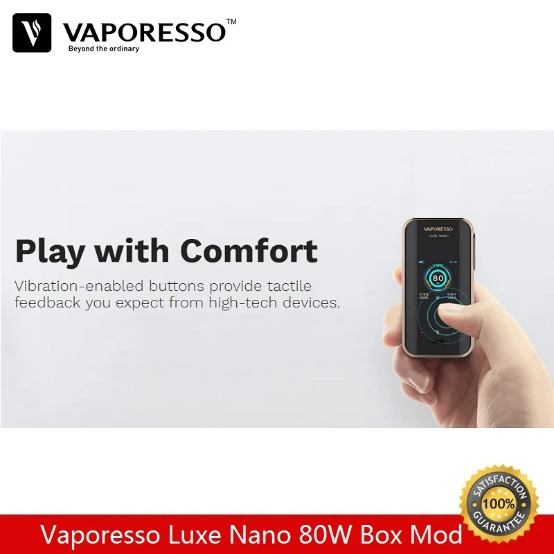 Оригинальный боксмод Vaporesso Luxe Nano 80 Вт Встроенный 2500 мА · ч подходит для испарителя