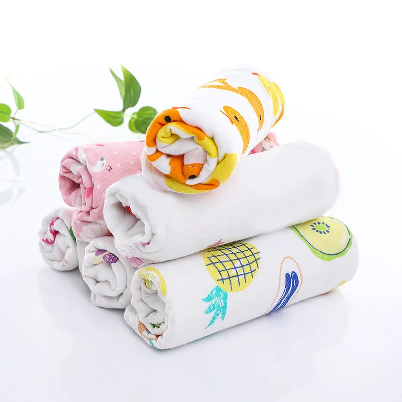 Шестислойное газовое детское полотенце косынка детский сад из чистого хлопка