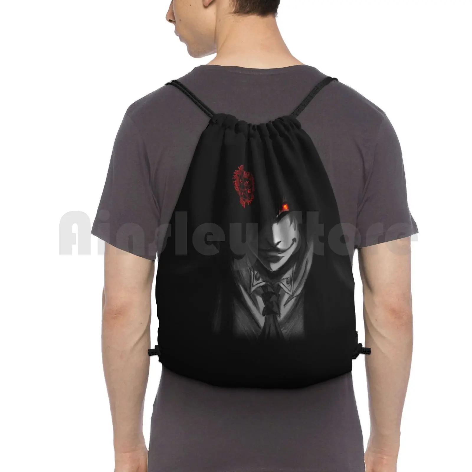 

Alucard Backpack Drawstring Bags Gym Bag Waterproof Alucard Hellsing Hellsing Alucard Anime Hellsing Nerd Geek