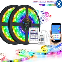 led strip dream light ws2812b rgbic bluetooth cotroller programmable smd5050 rgb tcloud ceiling lights 30m for family party gift