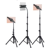 adjustable tablet tripod floor stand holder for 5 12 9 inch tablet cell phone support tripod stand mount for ipad air pro 12 9