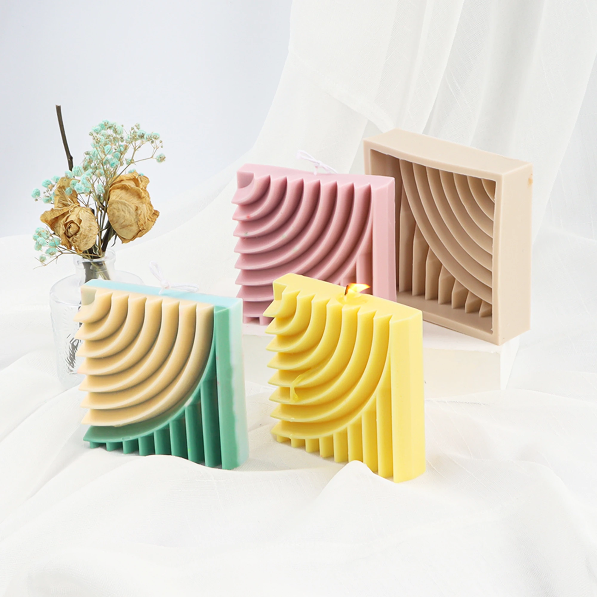 Силиконовая форма для мыла различные формы волнистое мыло крученая чаша