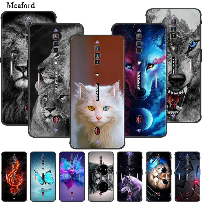 Чехол для ZTE nubia Red Magic 6 Pro, роскошный силиконовый мягкий чехол из ТПУ, чехол для nubia Red Magic6, противоударный мультяшный чехол