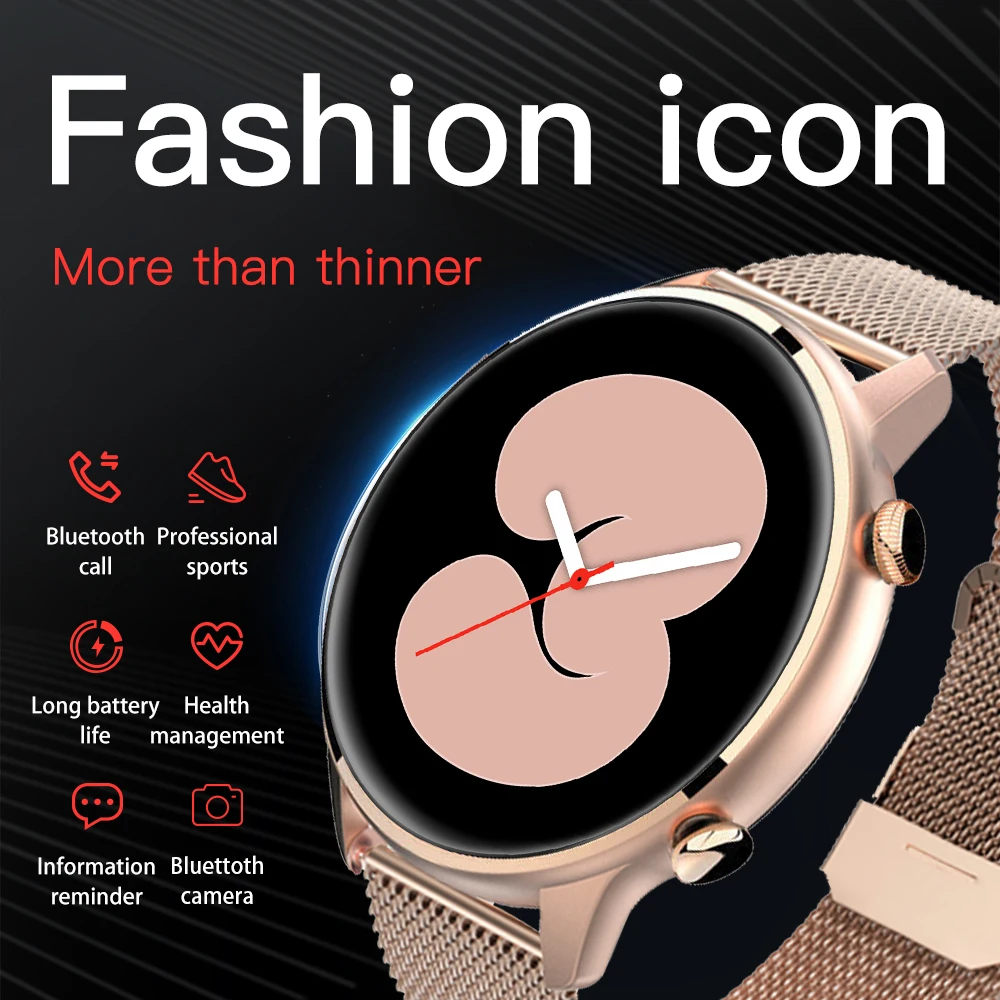 2022 new woman smart watch with make calls men women smartwatch blood pressure sports fitness tracke for android samsung apple free global shipping