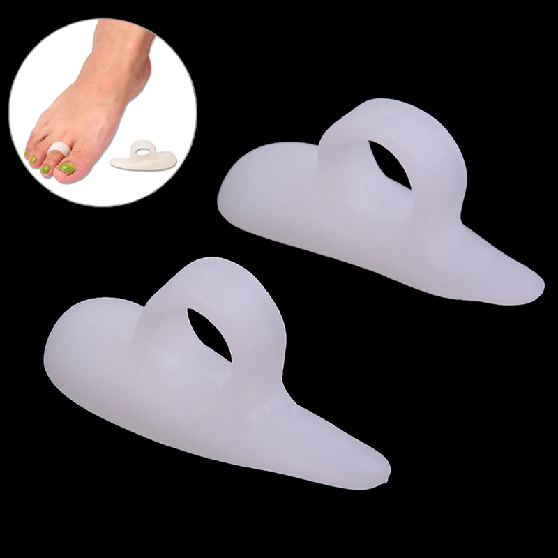 

HOT 1 Pair Feet soft Gel Silicone Foot Fingers Toe Separator Foot Care