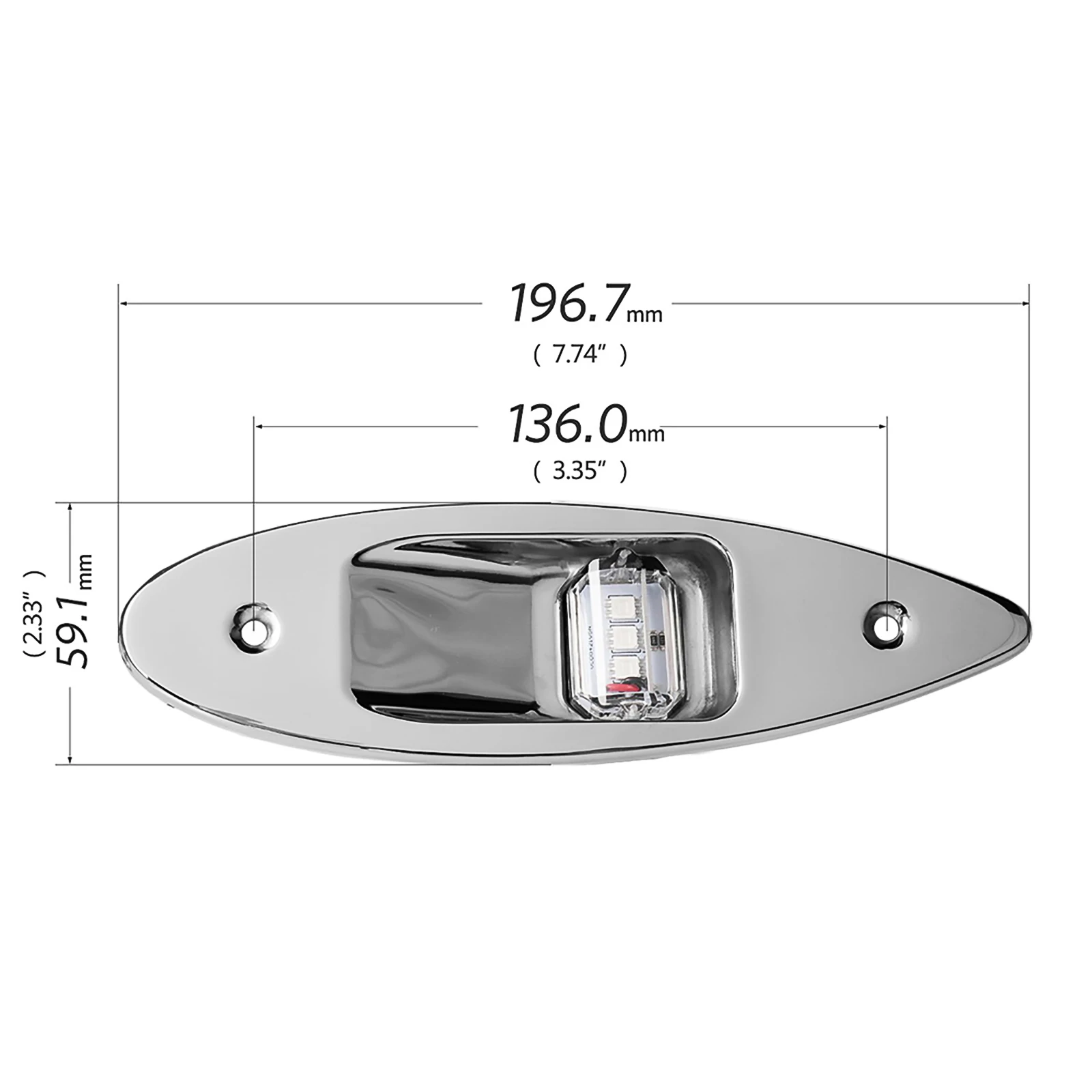 

2pcs Led Boat Signal Lights Waterproof Boat Navigation Port And Starboard Lights Car Truck Side Lamps Car Lights Accessories