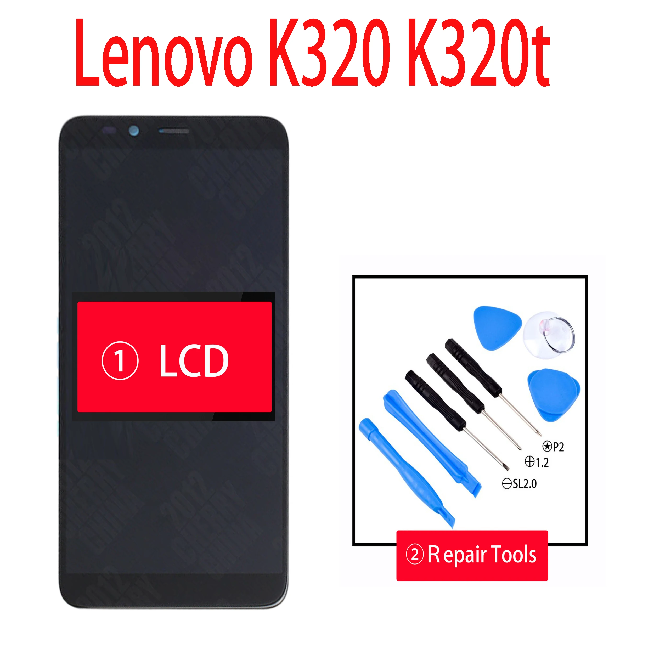 ЖК-дисплей и дигитайзер сенсорного экрана в сборе для Lenovo K320 K320T 5 7 дюйма с