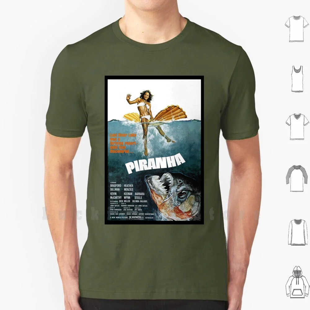 

Piranha T Shirt DIY Cotton Big Size S-6xl Movie Movies Film 50s 60s 70s 80s 90s 1950s 1960s 1970s 1980s 1990s Retro