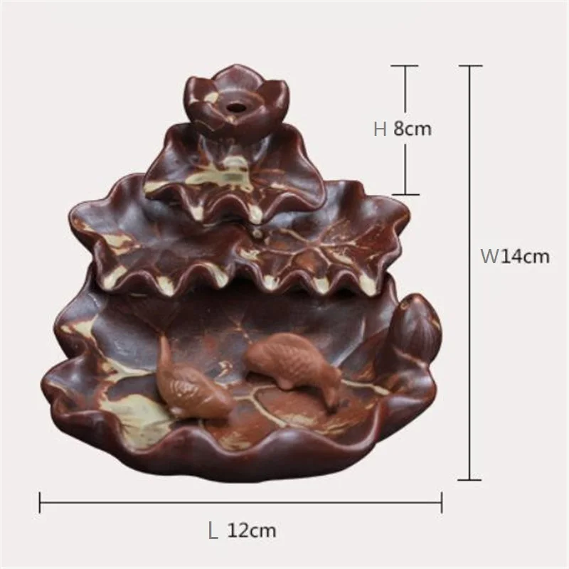 Новый мужланов обратного Ладан горелки Керамика дерьмо рыбы для плавания из