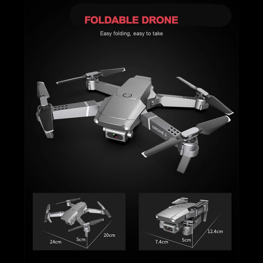 E68 Дрон 4K Профессиональный Мульти-аккумулятор более длительный срок службы