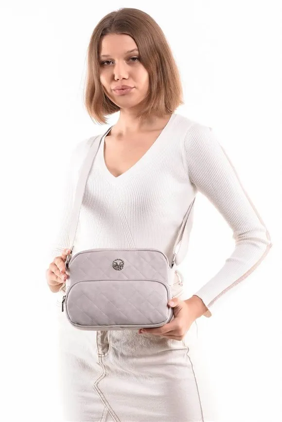 

Женская бежевая сумка-мессенджер, модель 19 V69 ITALIA 7155, высокое качество, ПУ, Сделано в Турции