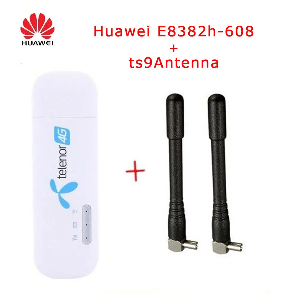 Unlocked Huawei E8372 ( plus a pair of antenna) LTE USB Wingle LTE  4G USB WiFi Modem car wifi E8372h-608 E8372h-153