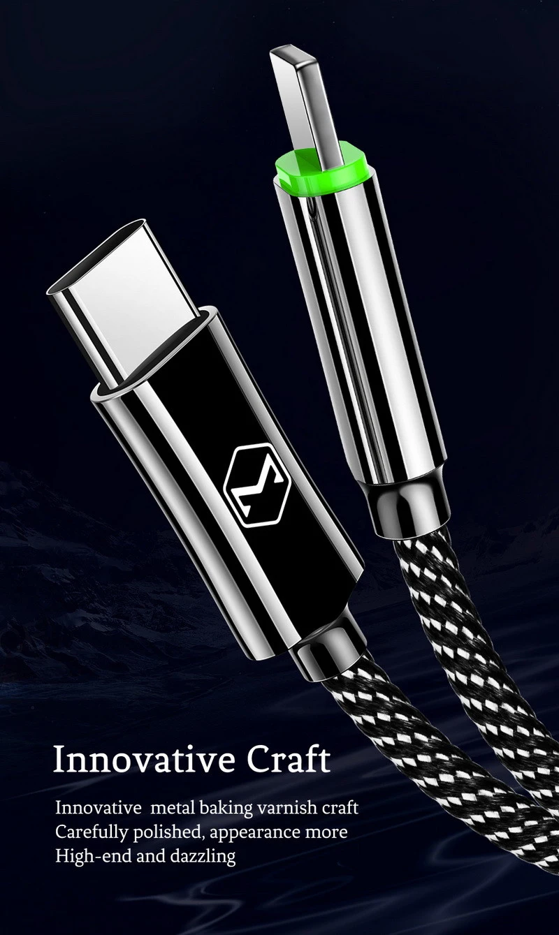 MCDODO автоматическое отключение PD Быстрая зарядка USB кабель для iPhone 11Pro XS Max XR X 8 7 6 6S Plus type C быстрое зарядное устройство для зарядки телефона