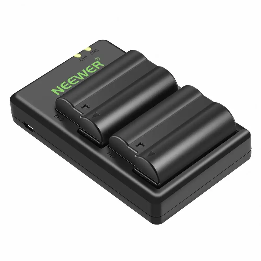Комплект зарядного устройства Neewer для батарей Nikon d750 d7200 d7500 d850 d610 d500 EN-EL15 z6 | - Фото №1