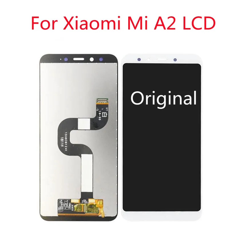 Pantalla LCD para Xiaomi Mi A2 MIA2, digitalizador de pantalla t&aacute;ctil para Xiaomi Mi 6X, MI6X, piezas de repuesto de 5,99 pulgadas-0