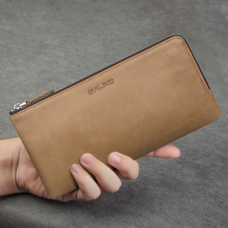 Чехол QIALINO из натуральной кожи для iPhone 11 Pro Xs Max XR X 8 7 6 6s Plus 5S SE 2020 футляр с